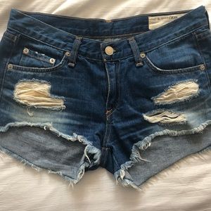 Rag & Bone Cut off Jean Shorts